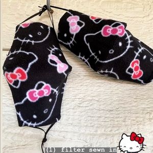 Hello kitty black face mask kids